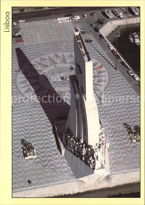Lisboa Padrao dos Descobrimentos Denkmal der Entdeckungen Fliegeraufnahme