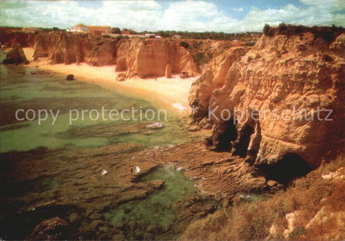 Portimao Praia da Rocha Strand Felskueste Algarve