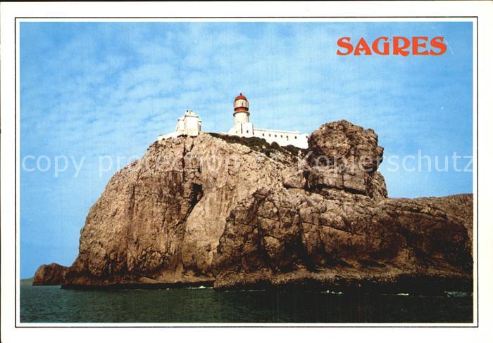 Sagres Algarve Farol do Cabo de Sao Vicente Leuchtturm Steilkueste Algarve