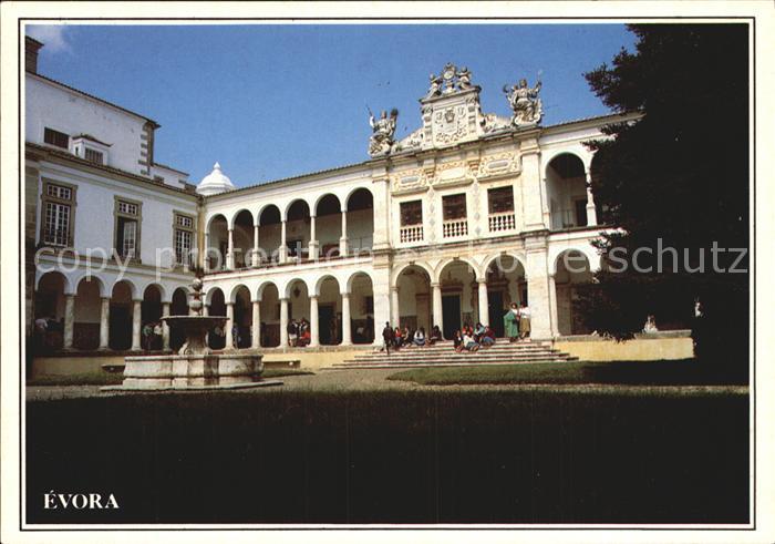 Evora Antiga Universidade Fachada e Claustro Universitaet