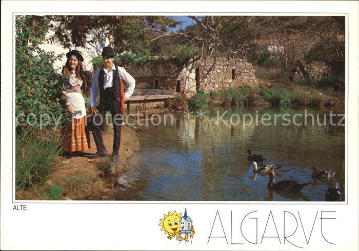 Alte Algarve Ententeich Trachten