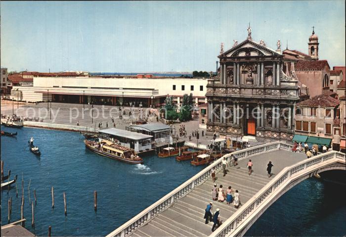Venezia Venedig Chiesa degli Scalzi e Stazione Ferroviaria Kirche Bahnhof