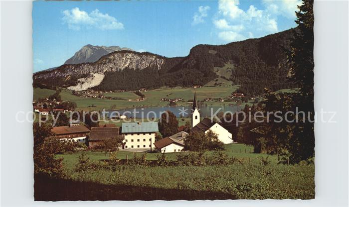 Thiersee Panorama mit Zahmem Kaiser Kaisergebirge