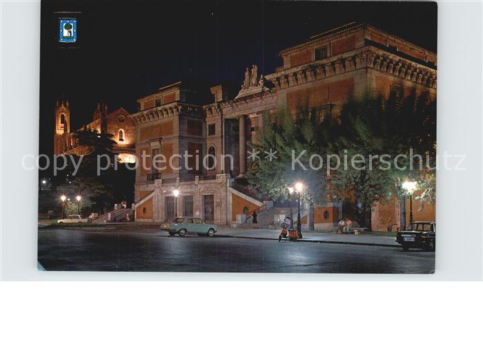 Madrid Spain Museo del Prado Museum Nachtaufnahme