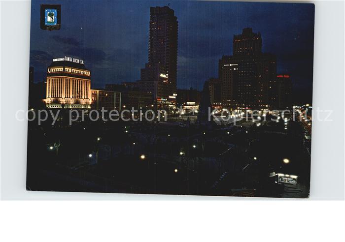 Madrid Spain Plaza Espana de noche