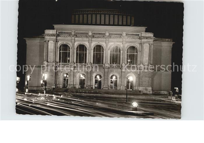 Augsburg Stadttheater im Flutlicht