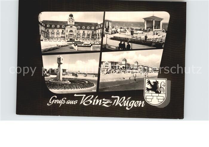 Binz Ruegen Kurhaus Konzertpavillon Standuhr Strand