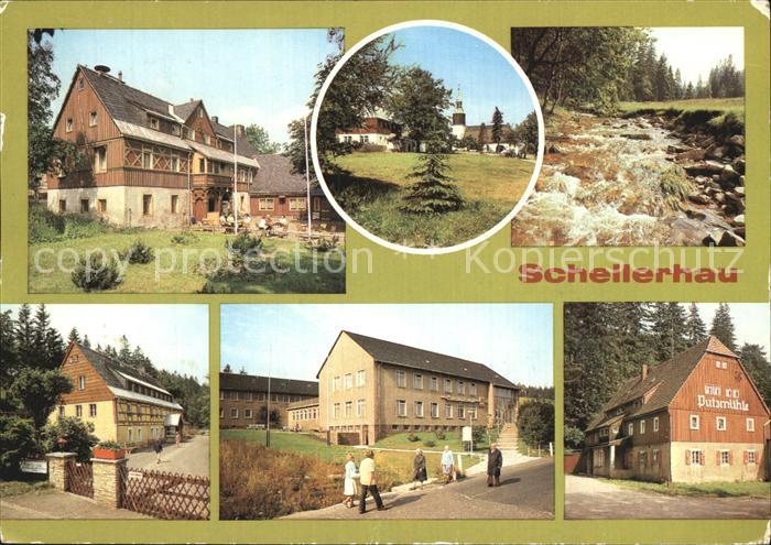 Schellerhau HOG Gebirgshof Kirche Rote Weisseritz Ferienheim Schellermuehle FDGB