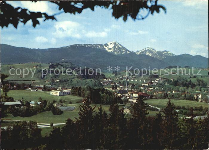 Siegsdorf Hoeslwang mit Hochfelln und Hochgern