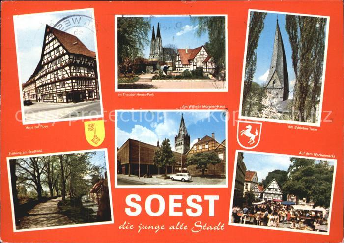 Soest Arnsberg Haus zur Rose Theodor Heuss Park Stadtwall Wilh Morgner Haus Am S