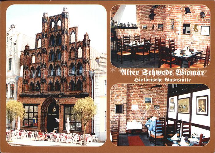 Wismar Mecklenburg Alter Schwede Histor Gaststaette am Markt Gastraeume
