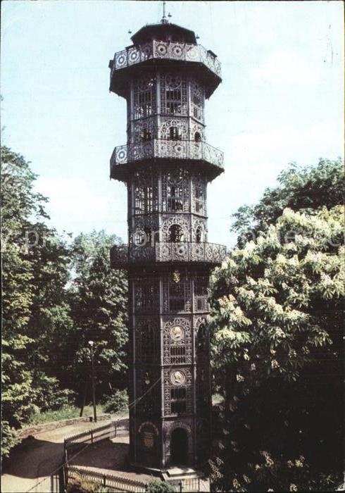 Loebau Sachsen Gusseiserner Turm auf dem Loebauer Berg