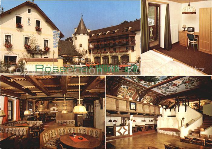 Woerth Donau Gasthof Rosenhof Woerth Gastraum Treppenaufgang Zimmer