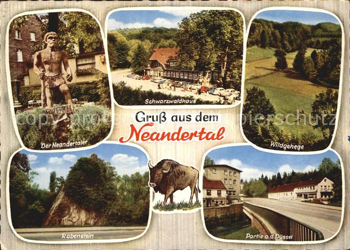 Neandertal Der Neandertaler Schwarzwaldhaus Rabenstein Wildgehege Partie an der