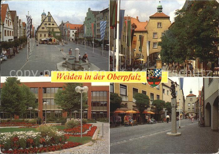 Weiden Oberpfalz Marktplatz Stadttor Park Fussgaengerzone