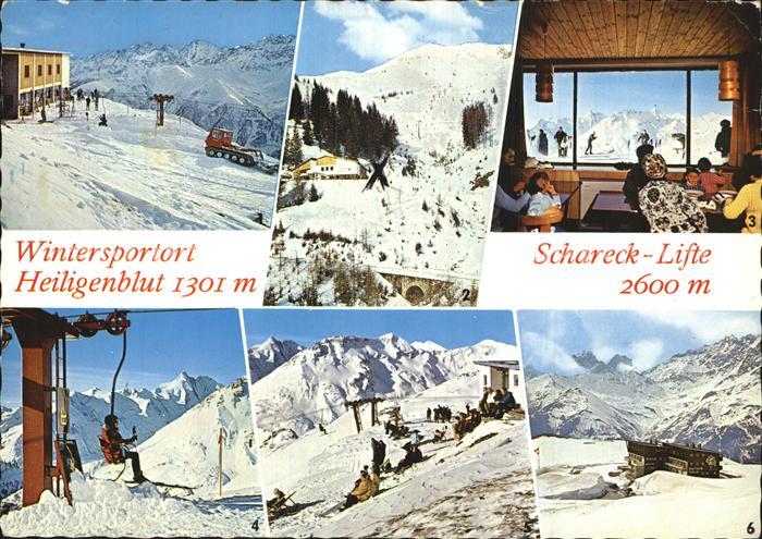 Heiligenblut Kaernten Bergstation Schareck Sessellift Schareck Restarant Grossgl