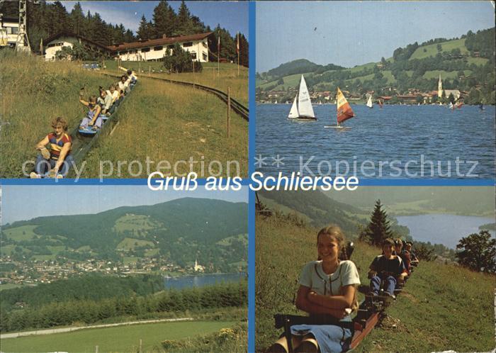 Schliersee mit Rutschbahn und Alpenroller Schliersbergalm