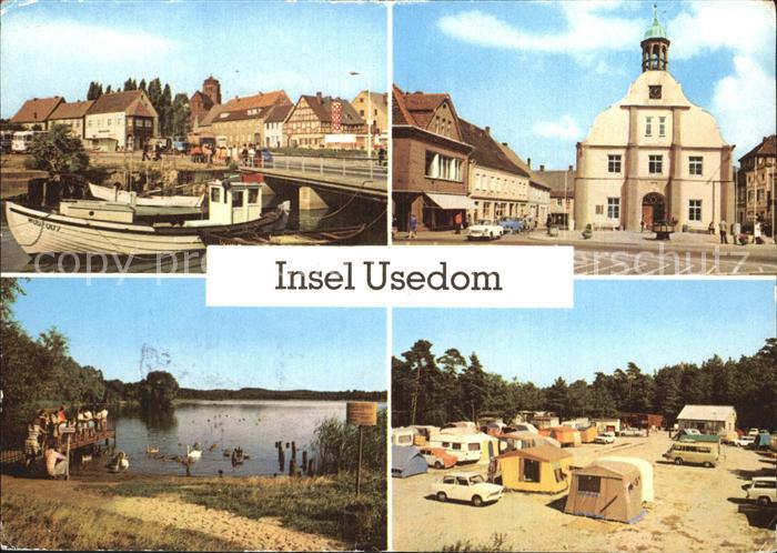 Usedom Mecklenburg-Vorpommern Wolgast Hafen Rathaus Koelpinsee Zempin Campingpla