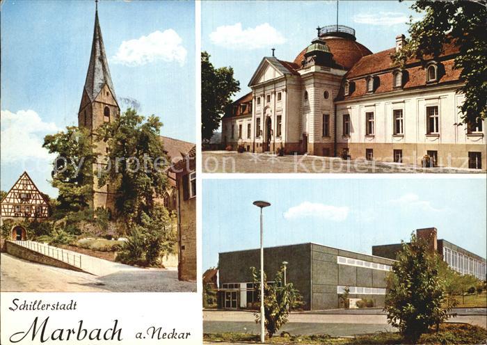 Marbach Neckar Kirche Schloss Halle