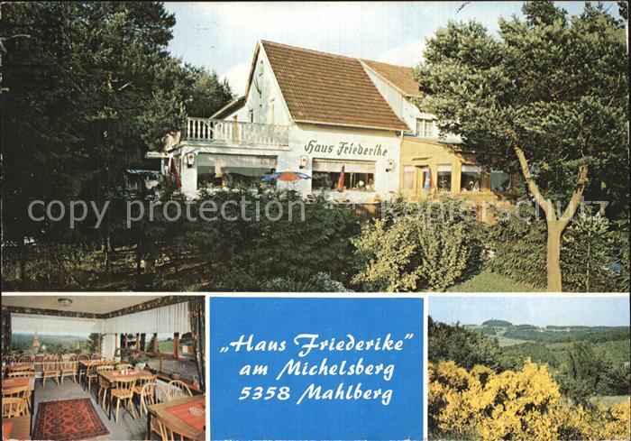 Mahlberg Bad Muenstereifel Haus Friederike Cafe Restaurant Gaststube Panorama