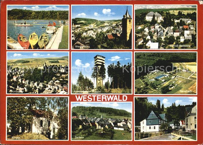 Heiligenroth Westerburg Schloss Molsberg Montabaur Aussichtsturm am Koppel Ransb