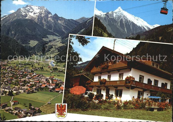 Mayrhofen Zillertal Gaestehaus Elisabeth Seilbahn Panorama