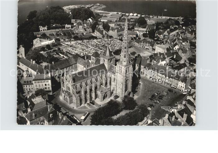 Treguier Cotes d Armor Eglise Fliegeraufnahme