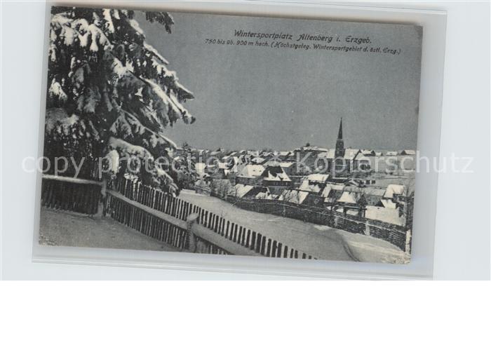 Altenberg Erzgebirge Winterpanorama