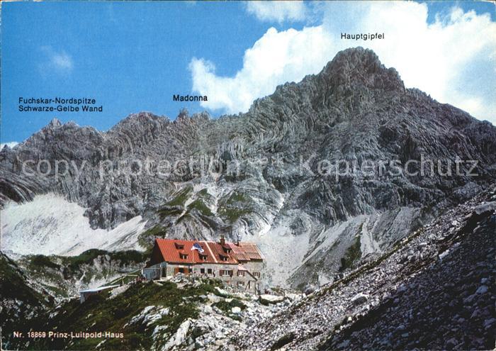 Prinz Luitpold Haus Fuchskar Nordspitze Madonna Hauptgipfel