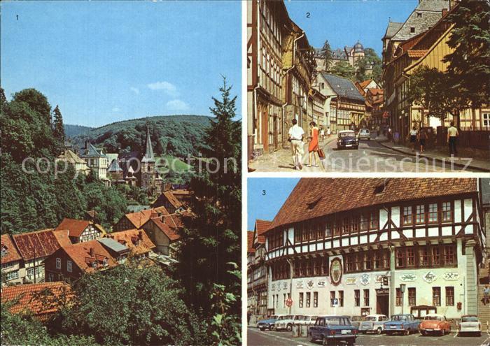 Stolberg Harz Teilansicht FDGB Erholungsheim Comenius Rathaus