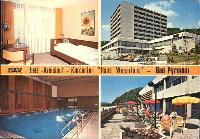 Bad Pyrmont Kurcenter Haus Weserland Hallenbad Terrasse