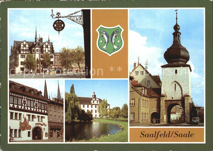 Saalfeld Saale Rathaus Blankenburger Tor HOG Das Loch Schloss im Kulturpark