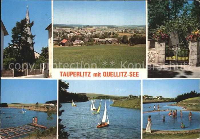 Tauperlitz mit Quellitz See Panorama Strandpartie