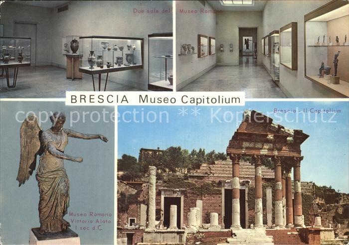 Brescia Museo Capitolium Due sale del Musea Romano Vittoria Alato