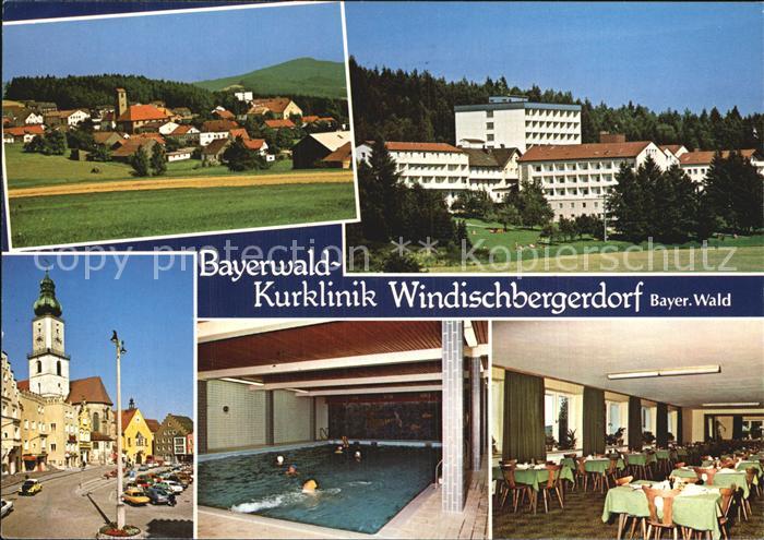 Windischbergerdorf Bayerwald Kurklinik Speisesaal Hallenbad Dorfmotiv