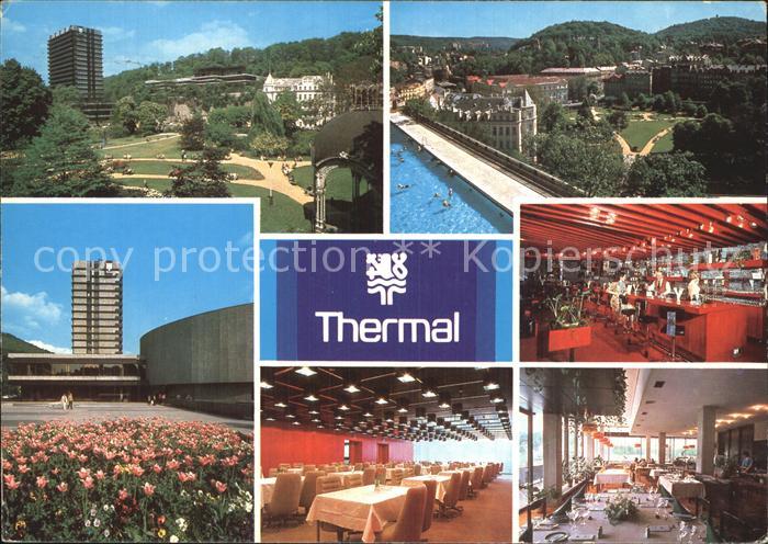 Karlovy Vary Thermal lazenske sanatorium Schwimmbad Speisesaal Bar