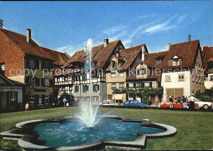 Meersburg Bodensee Oberstadt Fontaene