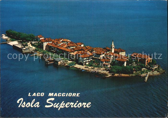 Isola Superiore Lago Maggiore Fliegeraufnahme
