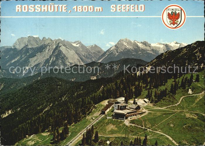 Seefeld Tirol Rosshuette Standseilbahn Fliegeraufnahme