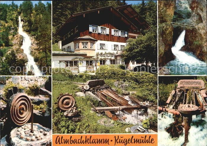 Markt Schellenberg Almbachklamm Kugelmuehle Wasserfall