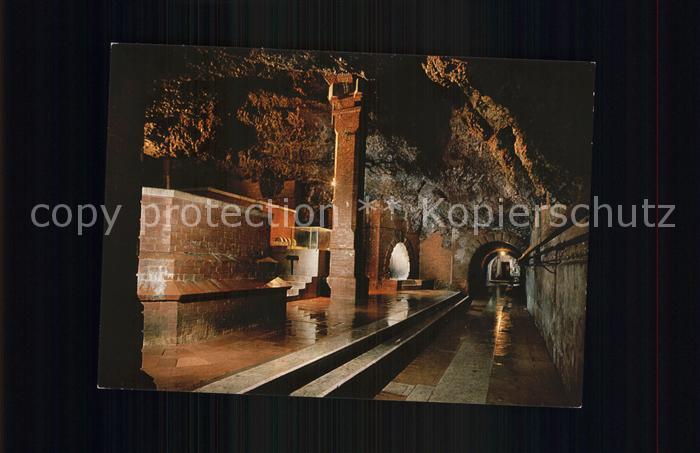 Bad Reichenhall Quellenbau der Saline Ausgelaugte Hoehle