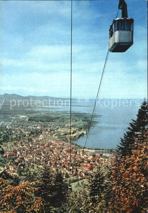 Bregenz Vorarlberg Bodensee mit Pfaenderbahn