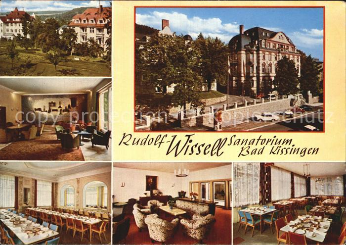 Bad Kissingen Rudolf Wissell Sanatorium Halle Speisesaal Aufenthaltsraum