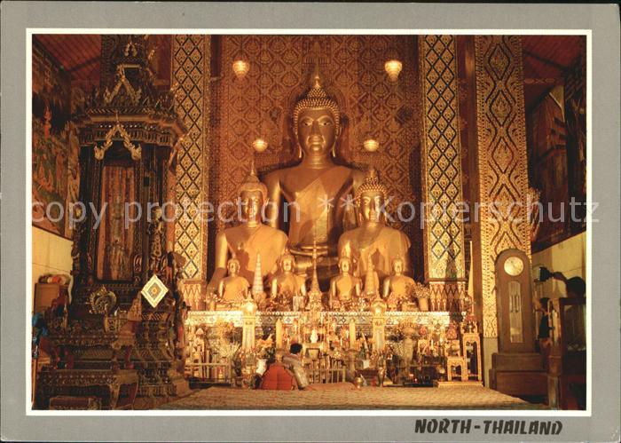 Thailand The principal Buddha image of Phratat Hariphunhai