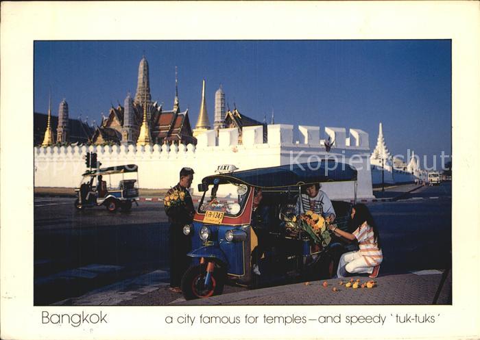 Bangkok City famous for temples and speedy tuk tuks