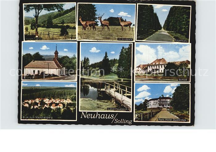 Neuhaus Solling Holzminden Wildpark Kirche Maedchenberg Lakenhausteich Kegelbahn