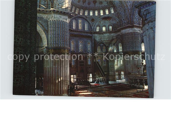 Istanbul Constantinopel Blaue Moschee Inneres