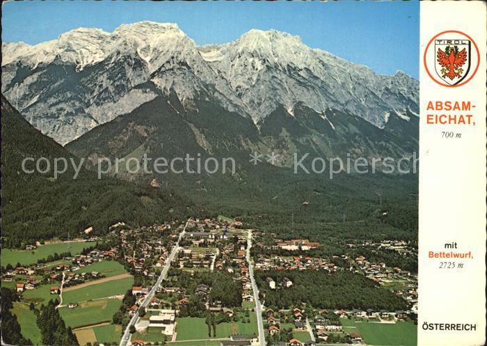 Eichat mit Bettelwurf Karwendelgebirge Fliegeraufnahme