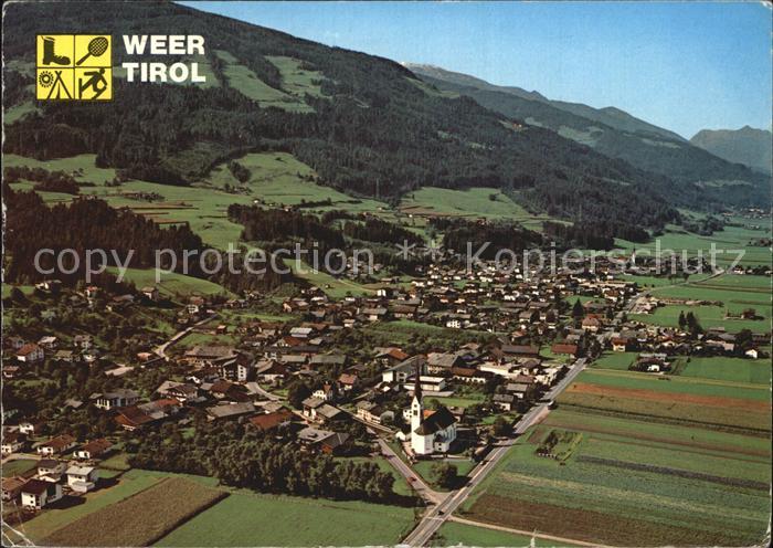 Weer und Kolsass Fliegeraufnahme