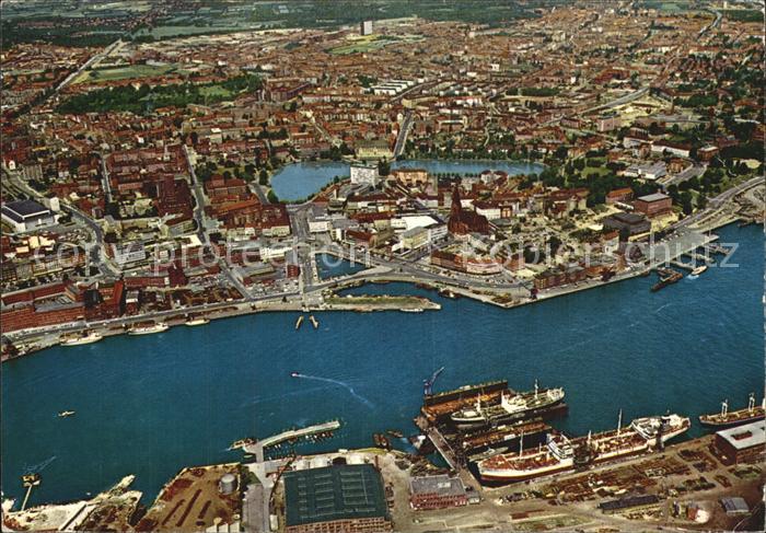 KIEL  CITY Landeshauptstadt Fliegeraufnahme